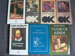 Kötelező olvasmányok Shakespeare Madách Karinthy Babits Homérosz Csokonai Füst 7 db kötet