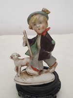German porcelain shepherd boy