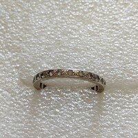 6k fehér arany gyűrű 17.5mm (56)