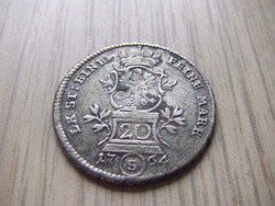 Brandenburg - ansbach 20 kraj czar 1764 ( s ) silver
