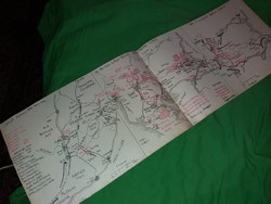 Antique manuscript study of the history of the Balkan wars notes with map for book 24 x 76 cm 3.