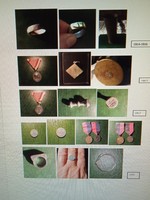 First World War memorabilia, jewelry, ornaments from the front together