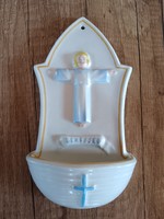 Antique Zsolnay porcelain holy water container