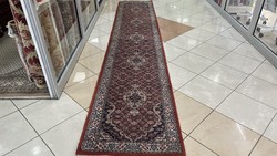 3593 Hindu Herati hand-knotted wool Persian rug 77x400cm free courier