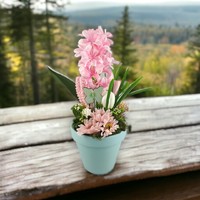 Pink hyacinth table decoration jat02rs