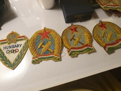 4 original Olympic badges from the 1950s