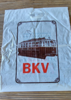 Gyűjteménybe ! Retro BKV régi villamos reklám szatyor ,FKBT tutazási tanácsaival- nem használt