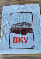 Gyűjteménybe!Retro BKV régi villamos műa.reklám szatyor ,FKBT utazási tanácsaival- nem használt