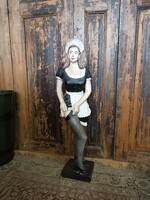 Maid, perhaps French, made of hard fiberglass material, as decoration from the second half of the 20th century