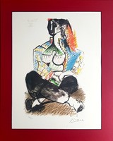 Pablo Picasso - Jacqueline Roque 58 x 44 cm litográfia, papír