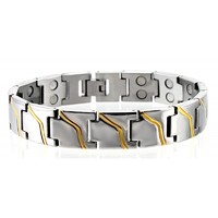 Extra strong high-gloss stainless steel magnetic bracelet