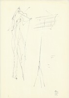 Miklós Borsos - 31 x 21 cm ink, paper 1943