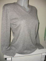 Cashmere - silk light gray sweater