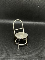 Silver miniature chair