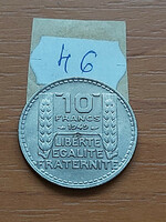 FRANCIAORSZÁG 10 FRANCS FRANK 1949  Réz-nikkel  46