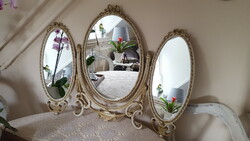 Beautiful triptych vanity mirror