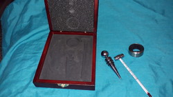 Quality medical, perhaps neurological examination set in a hard wooden box as shown in the pictures