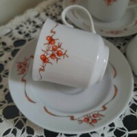 Alföldi rosehip mocha cups with sugar holder