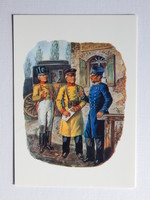 Postcard, Germany - uniforms belonging to postal offices; Postal Museum Frankfurt
