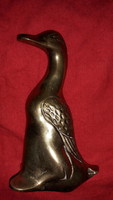 Beautiful hollow copper wild duck / bird sculpture table shelf decoration 12 x 5 cm as shown in the pictures