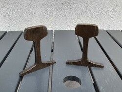 2 small iron jeweler's anvils