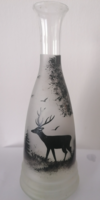 Hunter scenic glass bottle rarity