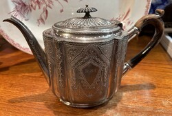 Beautiful art nouveau metal, silver-plated? Teapot