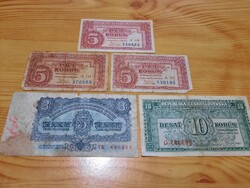 Lot of mixed banknotes