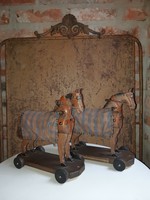 Old wooden horses