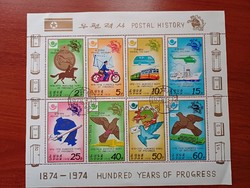 Észak Korea Postatörténet  kisív Mi 1693-1700 2 €