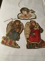Old Christmas decorations: hard cardboard decorations