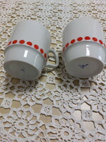 Alföldi rare mugs with red dots, 2 pcs