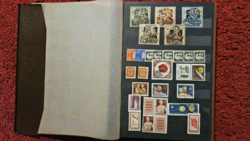 Stamp album - 20 pages with postmarked Hungarian stamps from the 1960s