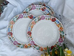 Kalocsa hand-painted flat plates, set of 6