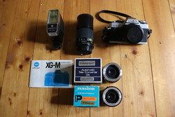 Minolta xg-m camera with two lenses + accessories