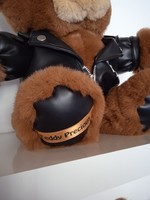 Teddy bear in motorcycle clothes (for collectors)