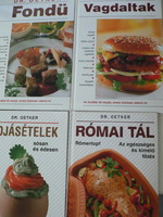 Dr. Oetker recipe books 1. 4 books in one Roman dish, fondue, meat dishes, egg dishes