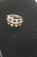 Impozáns onix köves ezüst gyűrű 51-es