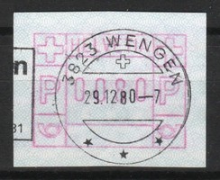 Switzerland 1797 mi automatic 3 ya v i -80 cents 4.50 euros