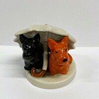 German porcelain umbrella dogs