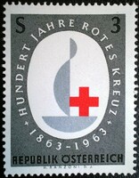 A1135 / Austria 1963 red cross stamp postal clear