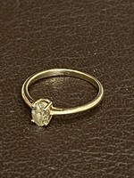 Sárga Briliáns 14 karátos női gyűrű