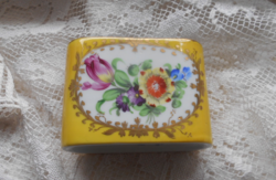 Hand-painted rare porcelain cigarette holder with flower pattern, 1940 year
