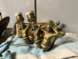 Brass wall or ceiling lamp holder putto bodies