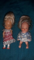 Antique 1950s rubber dolls for small baby rooms, 2 pieces in one, 9 cm as shown in the pictures