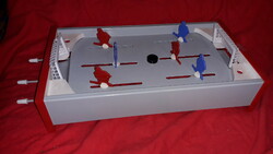 Old igra metal plate with extremely rare ice hockey board game box as shown in the pictures