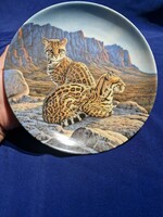 Knowles 1990 Lee Cable Amerika nagy macskái THE OCELOT Ltd Ed Plate tányét