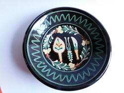 Malév ceramic bowl with stylized cutlery