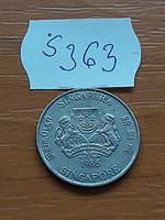 Singapore 20 cents 1986 copper-nickel, calliandra surinamensis s363