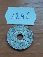 France 10 centimeter 1933 copper-nickel 1246
